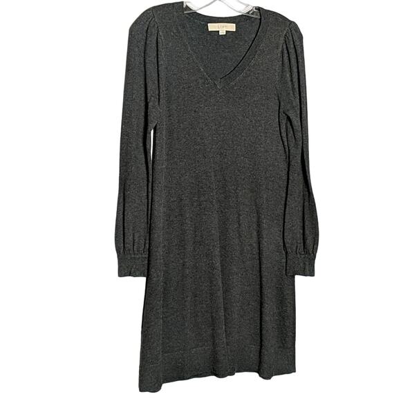 LOFT Sweater Dress V-Neck, XS - Picture 1 of 7